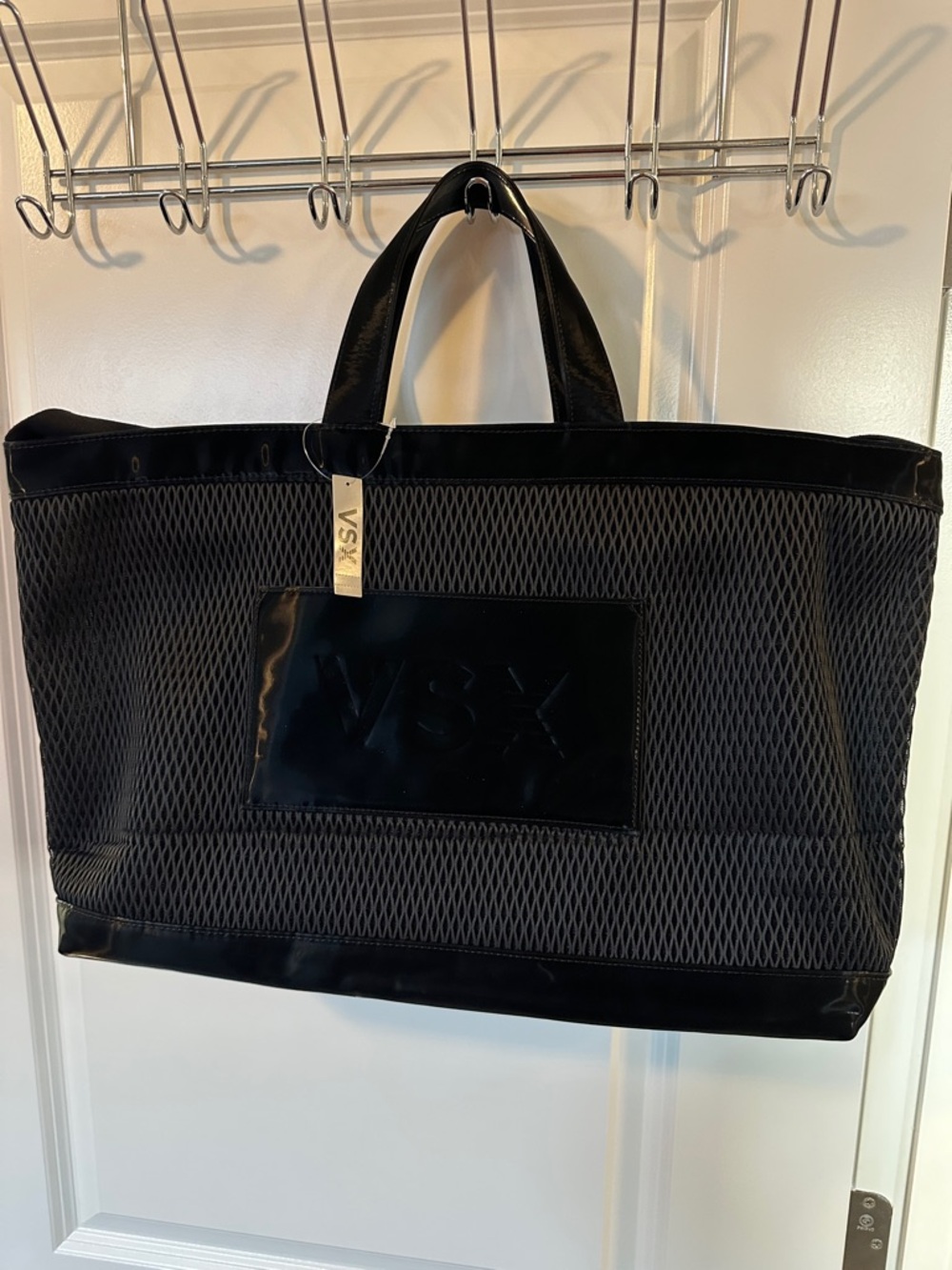 Victoria's Secret Black Mesh VSX Tote